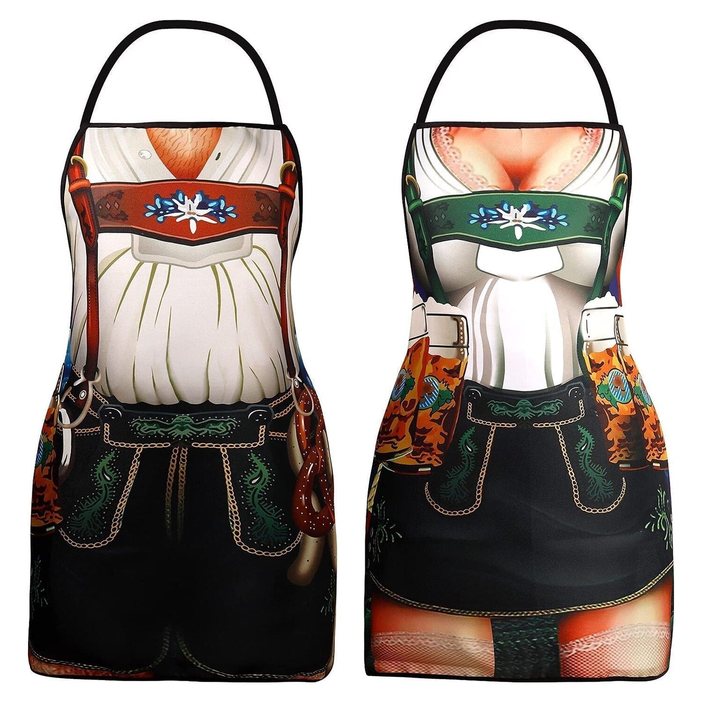 Trachtenschürzen für Paare – Oktoberfest | Lederhosen- und Dirndl-Designs als Hingucker