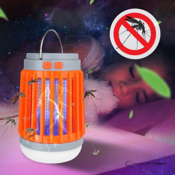 Tragbarer Mückenvernichter mit LED-Lampe – Wiederaufladbar, Wasserdicht und UV-Licht-Technologie für Innen und Außen