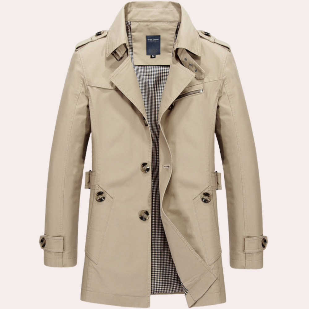 Trenchcoat Herren | Trenchjacke für Frühling und Herbst