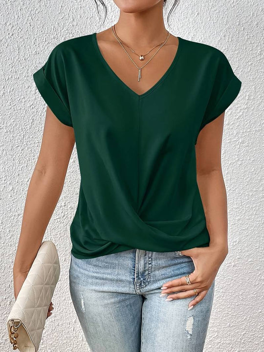V-Hals Bluse | Damenmode für Alltag und Sommer