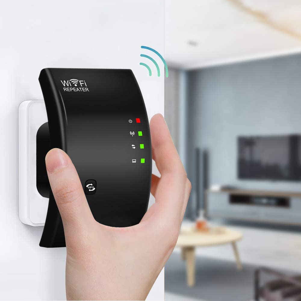 WLAN-Verstärker mit 300 Mbit/s – Drahtloser Signalverstärker für optimale Internetverbindung und Reichweitenverlängerung