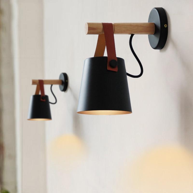 Wandleuchte im nordischen Stil – minimalistische Wandbeleuchtung mit Lampenschirm