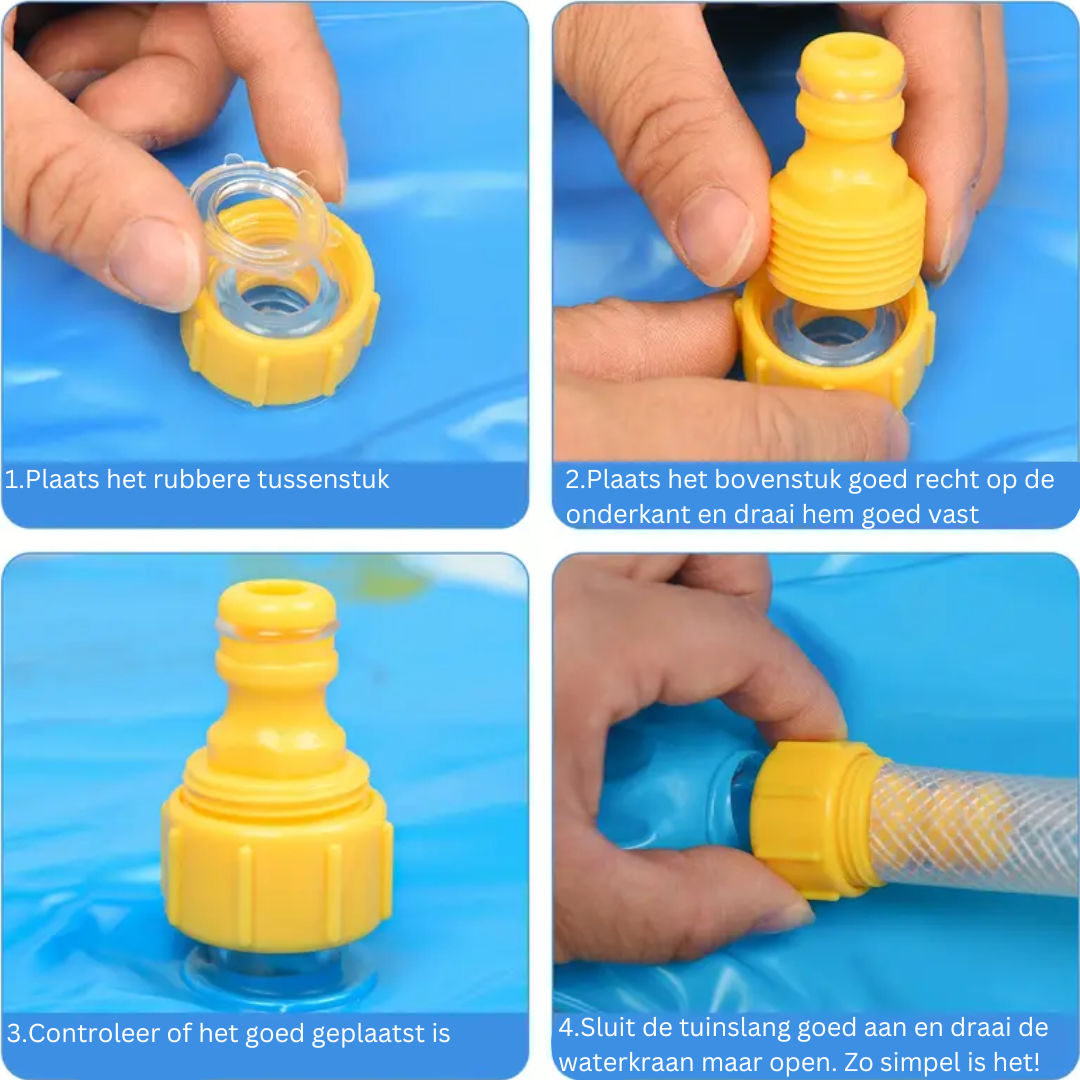 Wasserfontänen-Spielmatte für Kinder – Bunte Sprinklerkante für erfrischenden Wasserspaß im Garten