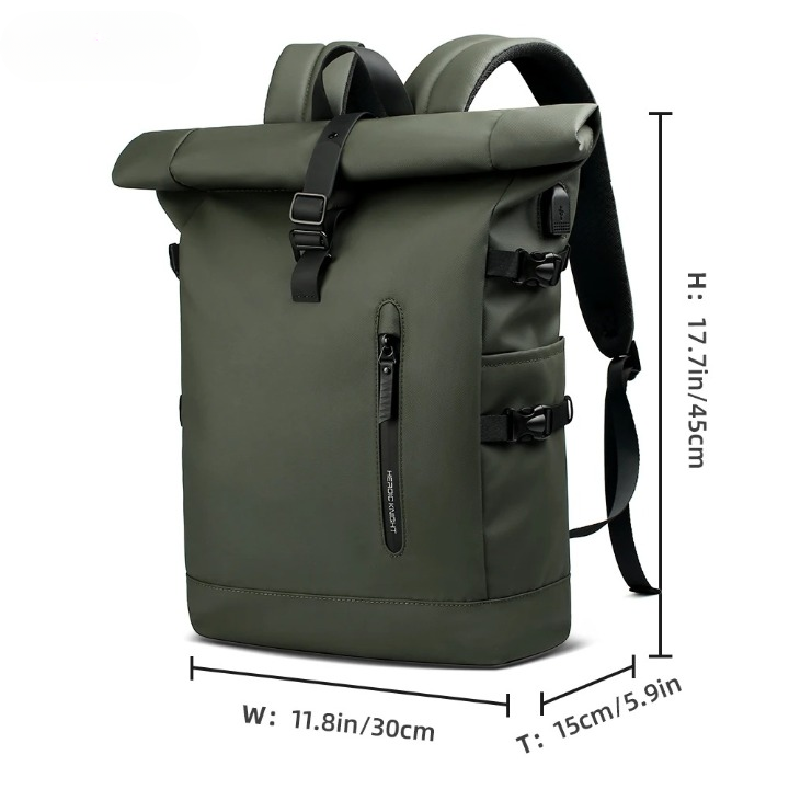 Wasserdichte 3-in-1-Fahrradtasche und Rucksack – verstellbar mit Laptopfach und zusätzlichen Fächern