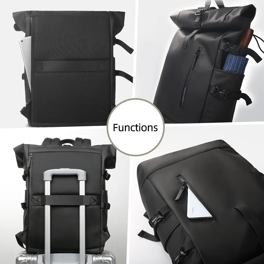 Wasserdichte 3-in-1-Fahrradtasche und Rucksack – verstellbar mit Laptopfach und zusätzlichen Fächern