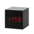 Cube noir lumière rouge