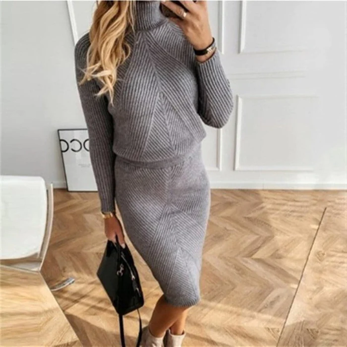 Bequemes Strickkleid Damen 2023