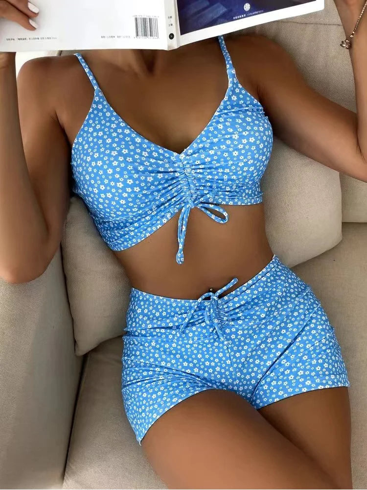 Bikini Damen Hochtailliert