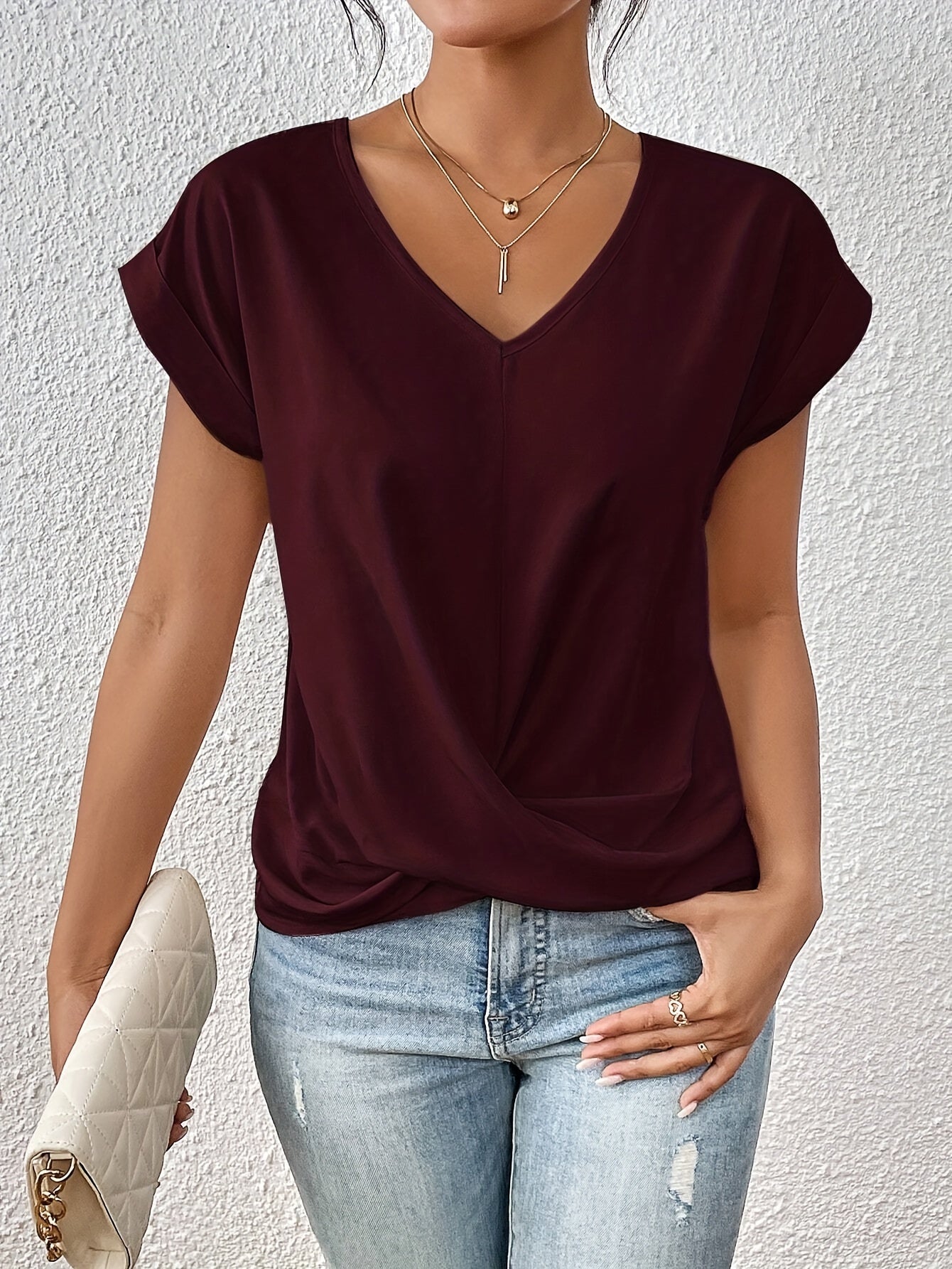 Blusentop Damen | Zeitlose Raffinesse mit modernem Twist | Liliana