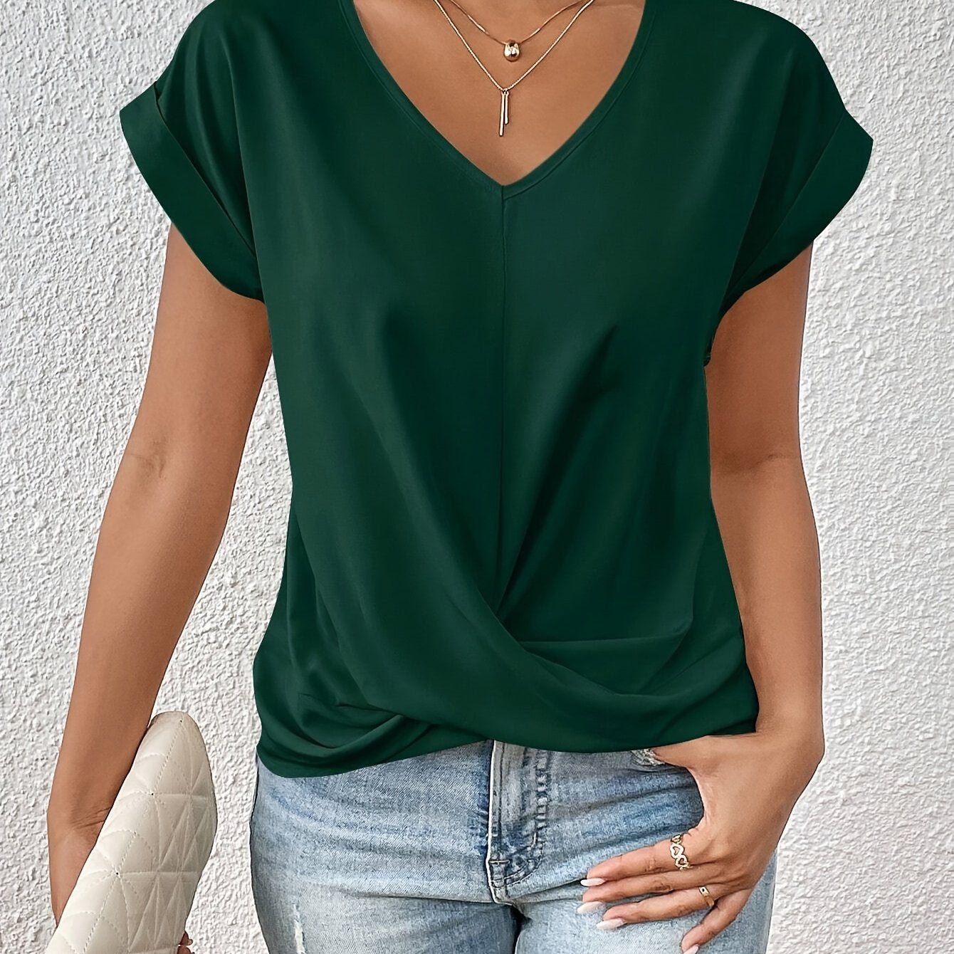 Blusentop Damen | Zeitlose Raffinesse mit modernem Twist | Liliana
