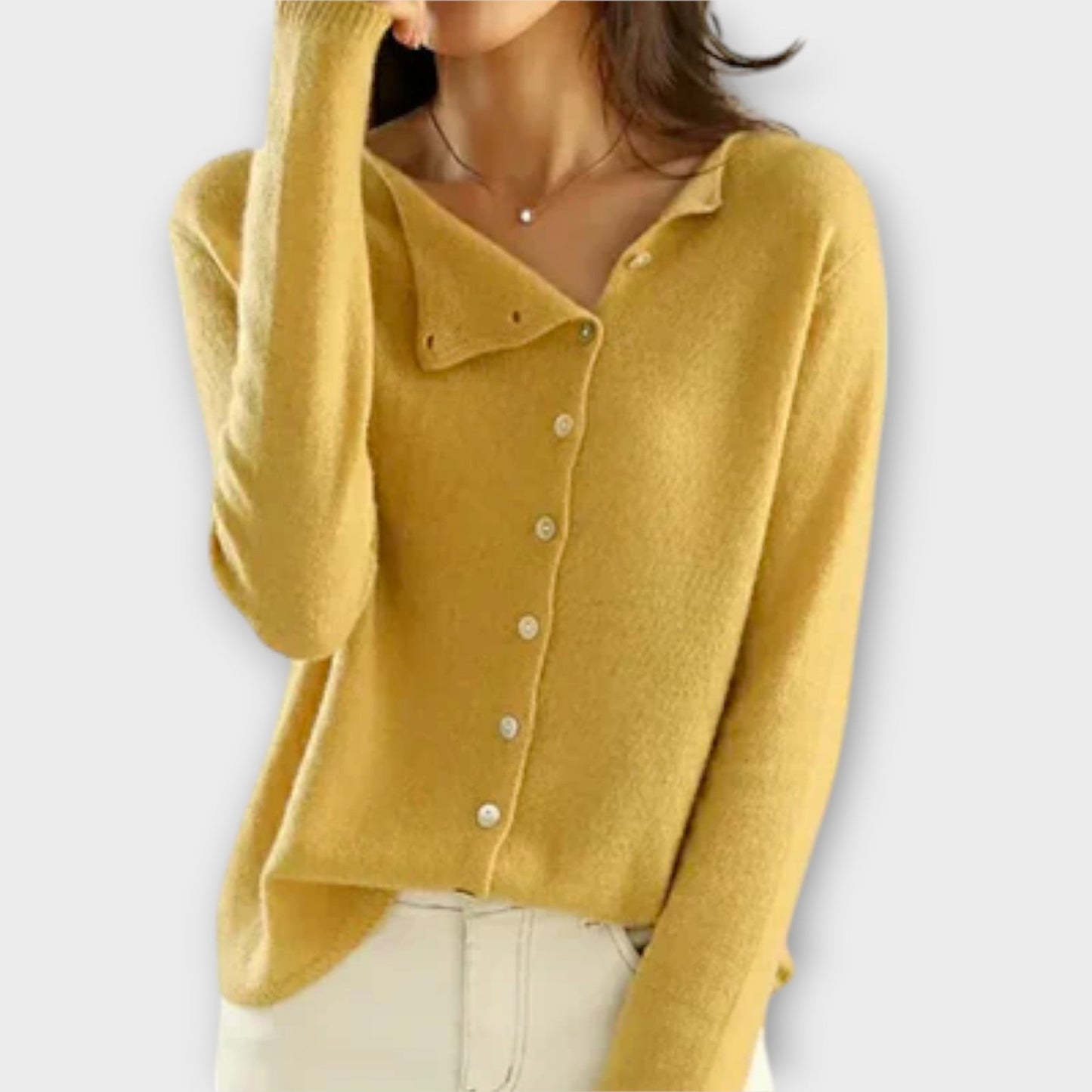 Damen Asymmetrischer Cardigan – Modernität und Stil