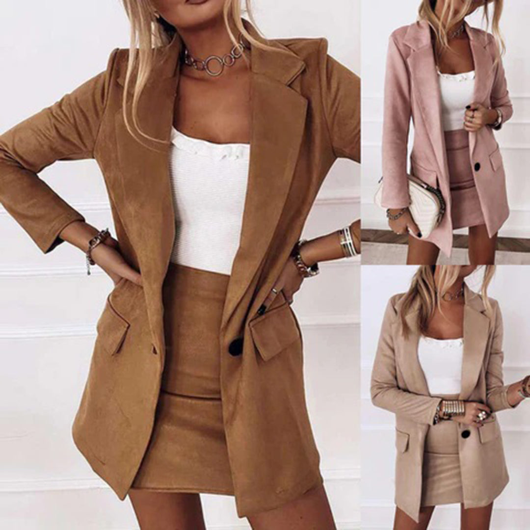 Damen Blazer-Set mit Rock – Stilvoll & Elegant