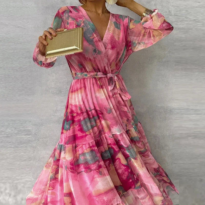 Damen Blumenkleid Ärmelloses Elegantes für Hochzeitsgäste Floral
