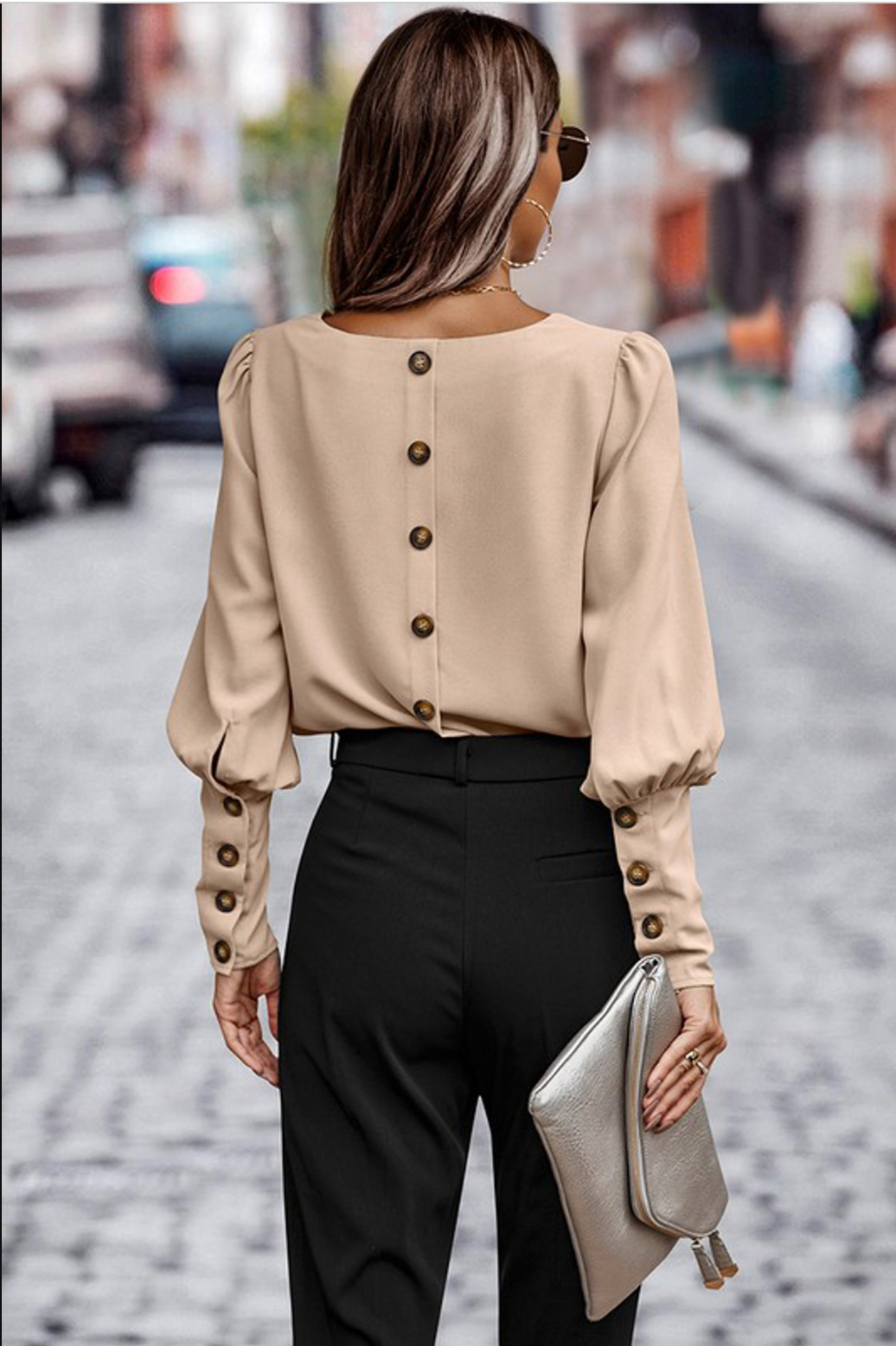 Damen Bluse – Satin-Look mit stilvoller Eleganz