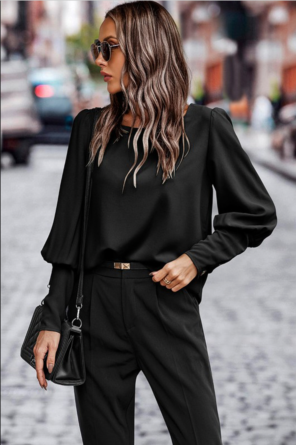 Damen Bluse – Satin-Look mit stilvoller Eleganz