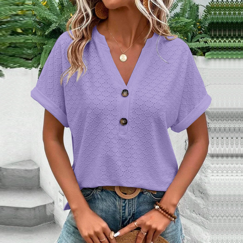 Damen Bluse – Sommerlicher Schnitt mit moderner Struktur