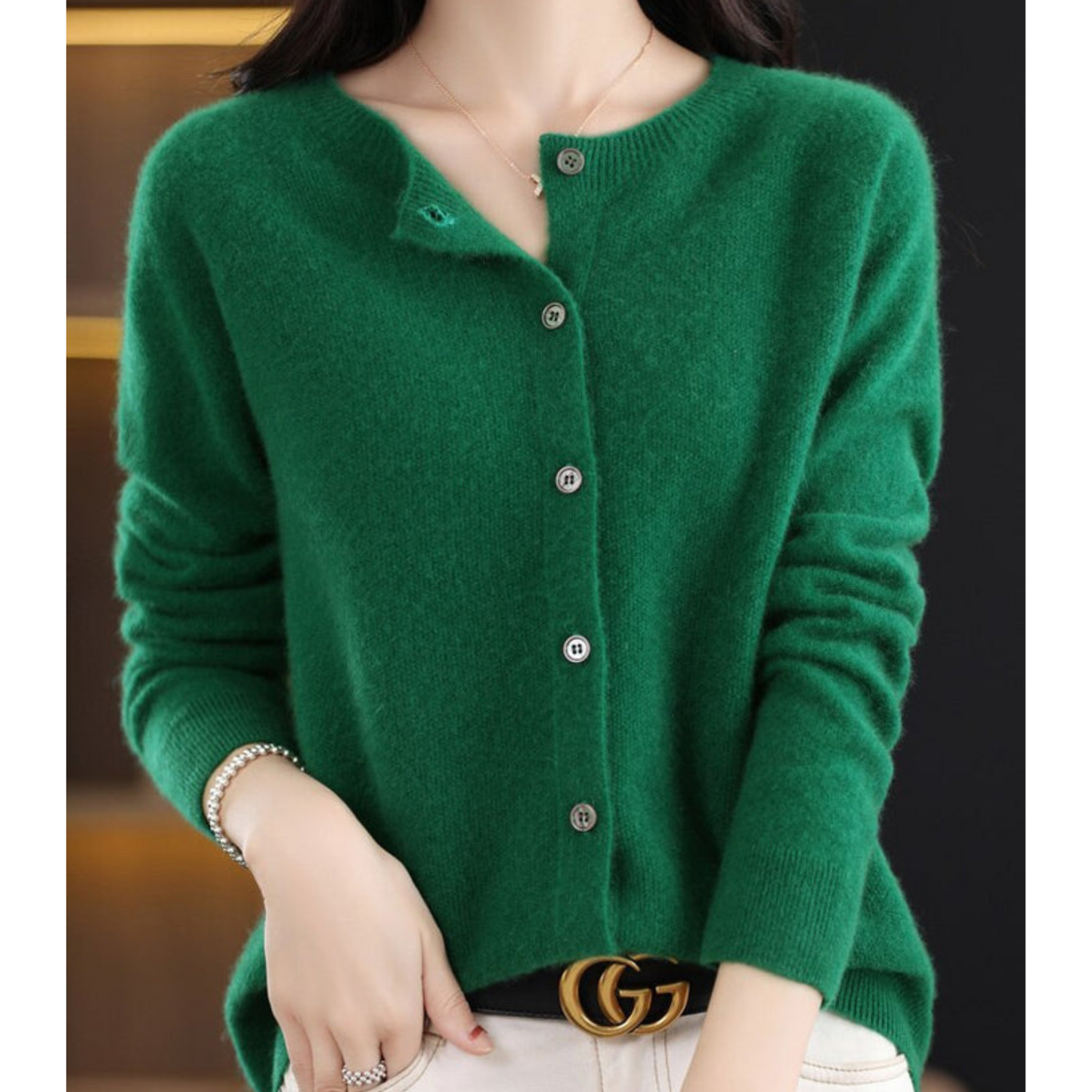 Damen Cardigan mit Knöpfen – Eleganz und Komfort