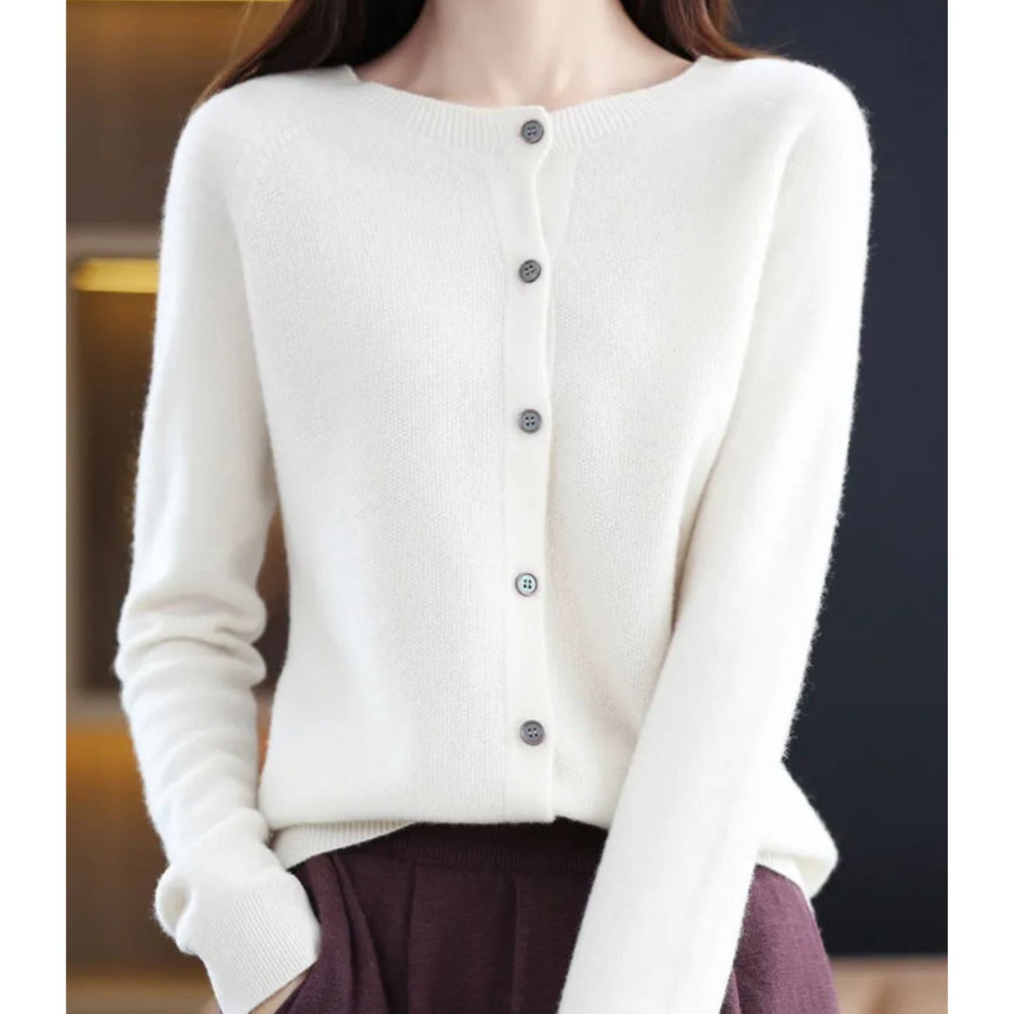 Damen Cardigan mit Knöpfen – Eleganz und Komfort