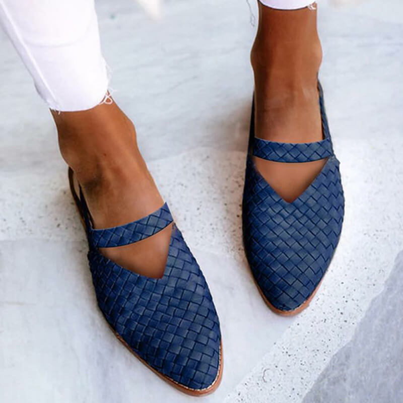 Damen Geflochtene Slipper – Stilvoll & Bequem für den Alltag
