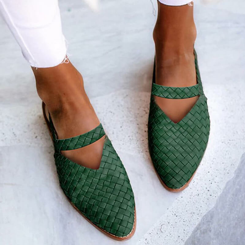 Damen Geflochtene Slipper – Stilvoll & Bequem für den Alltag