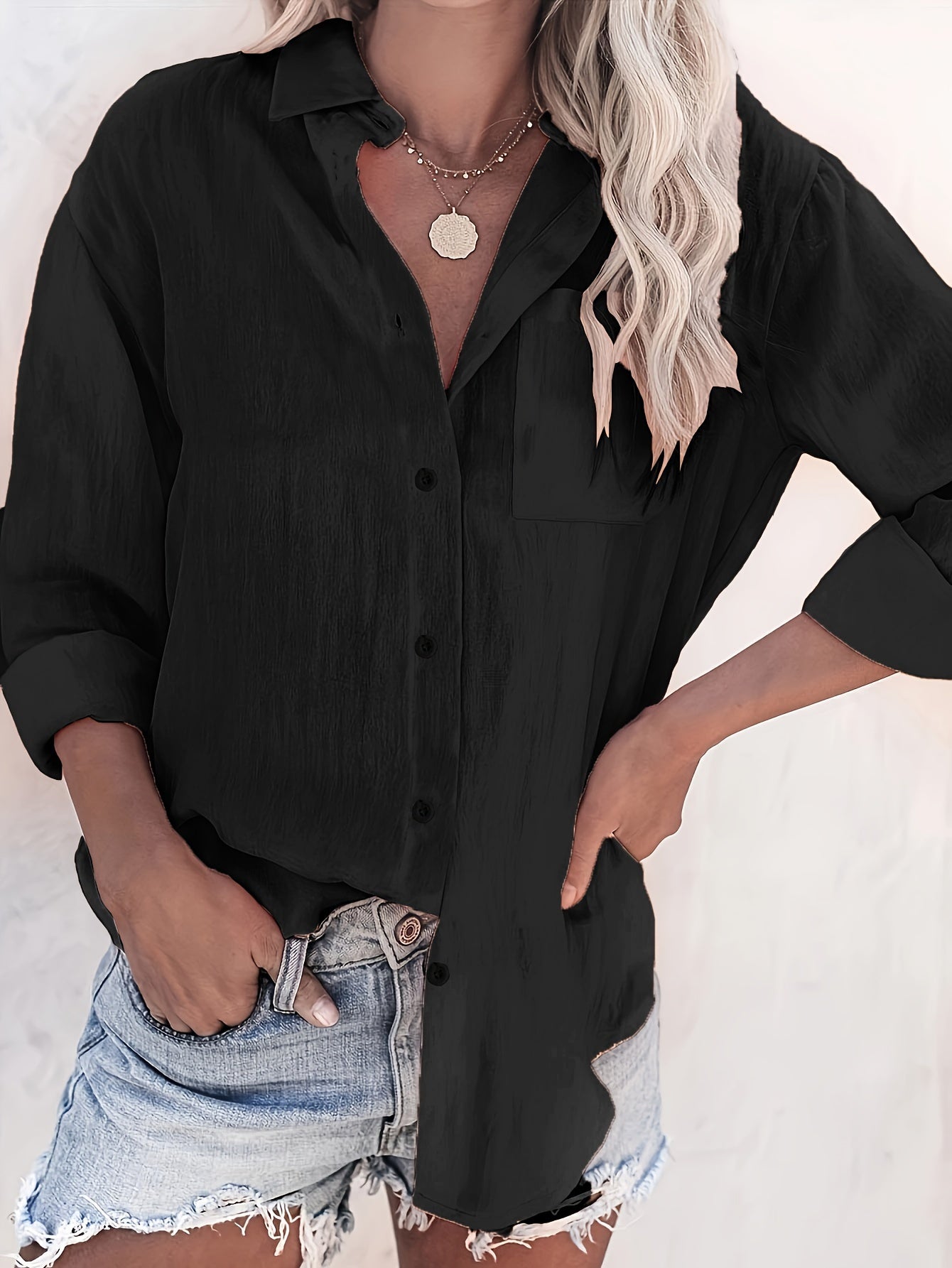 Damen Hemdbluse | Luftiger Oversize-Look für moderne Leichtigkeit | Amelie