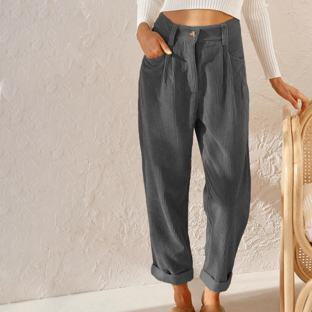 Damen Hose – Lässiger Cordstil mit Komfortfaktor