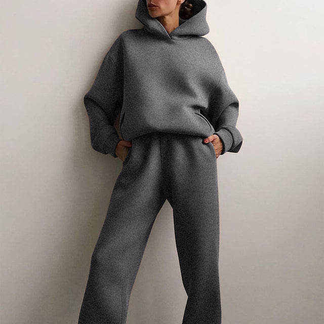 Damen-Kapuzen-Zweiteiler – Minimalistischer und bequemer Hoodie mit passender Hose2