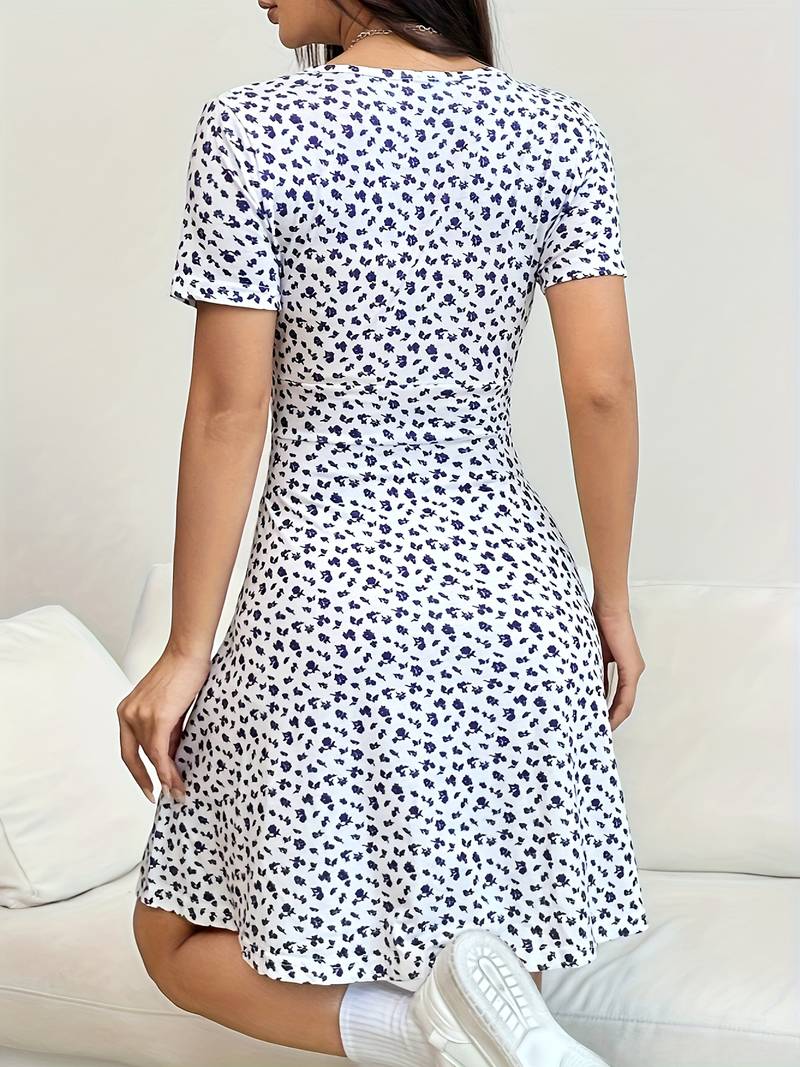 Damen Kleid – Eleganter Allover-Print für stilvolle Auftritte