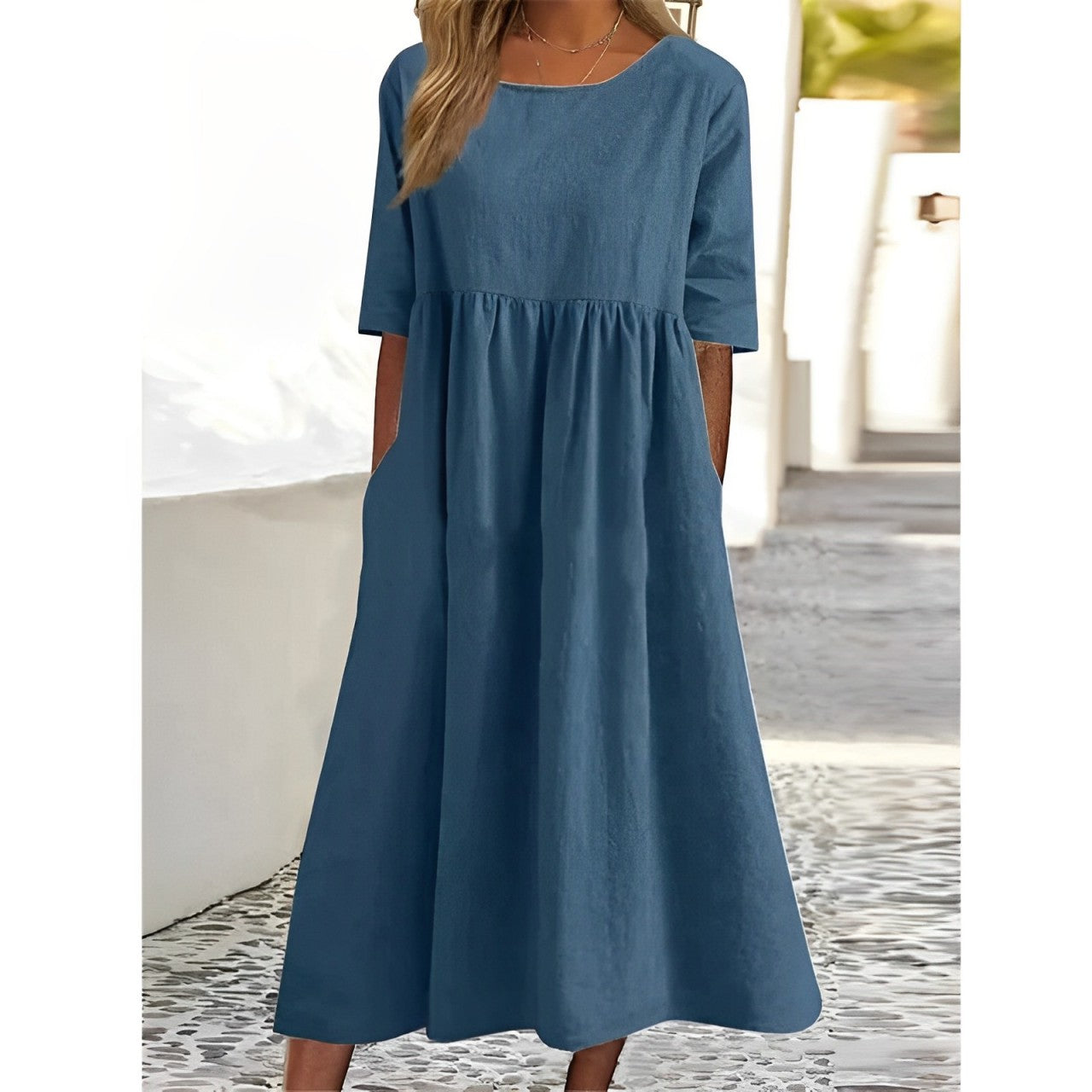 Damen Kleid – Luftiges Midi-Design mit femininer Leichtigkeit