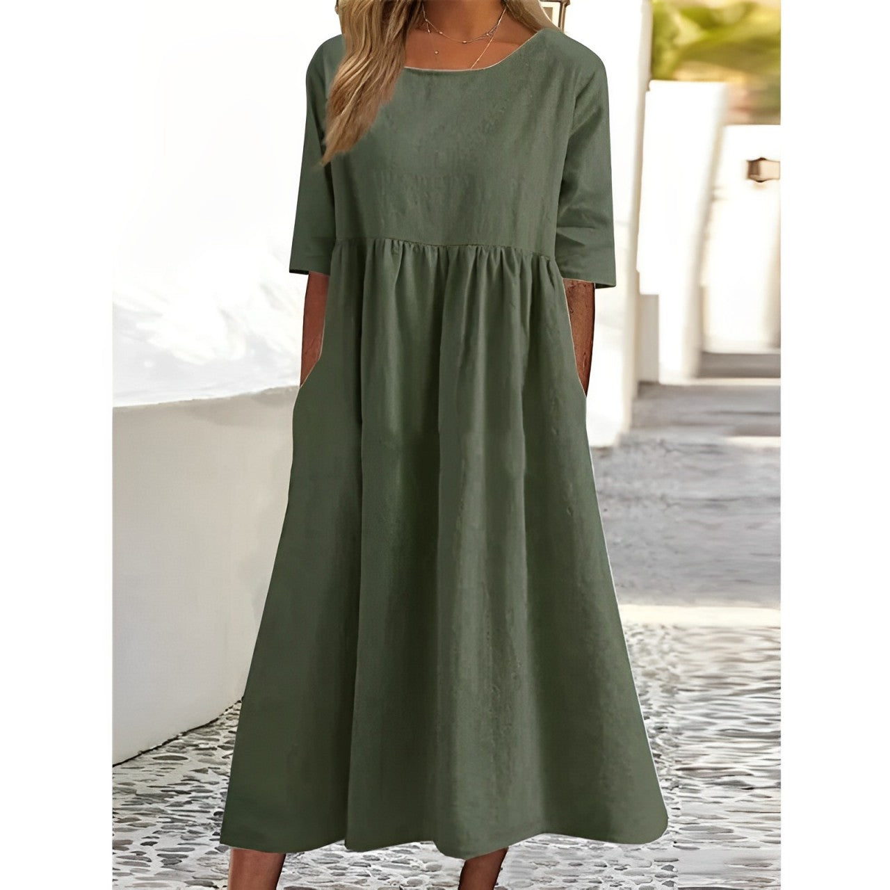 Damen Kleid – Luftiges Midi-Design mit femininer Leichtigkeit