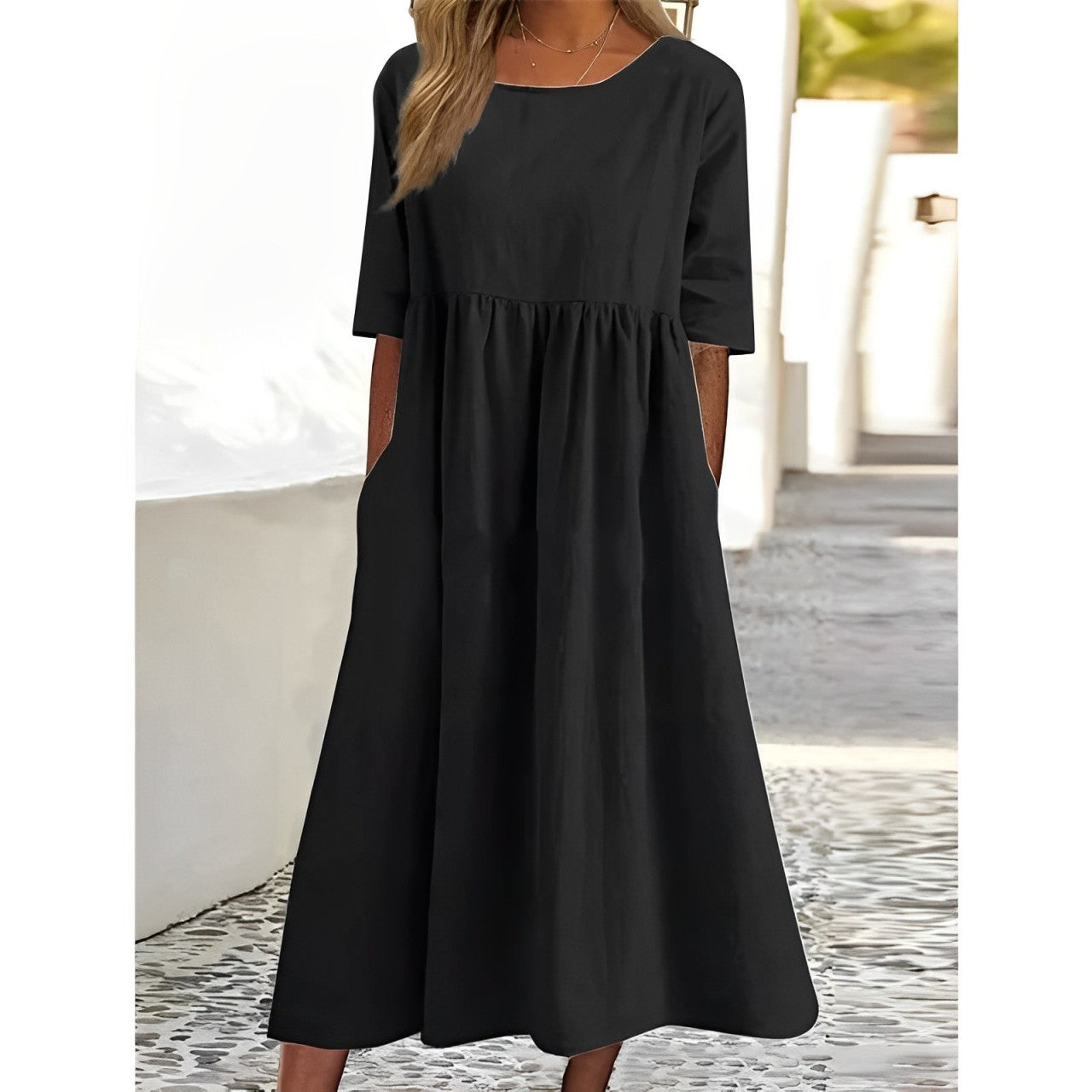Damen Kleid – Luftiges Midi-Design mit femininer Leichtigkeit