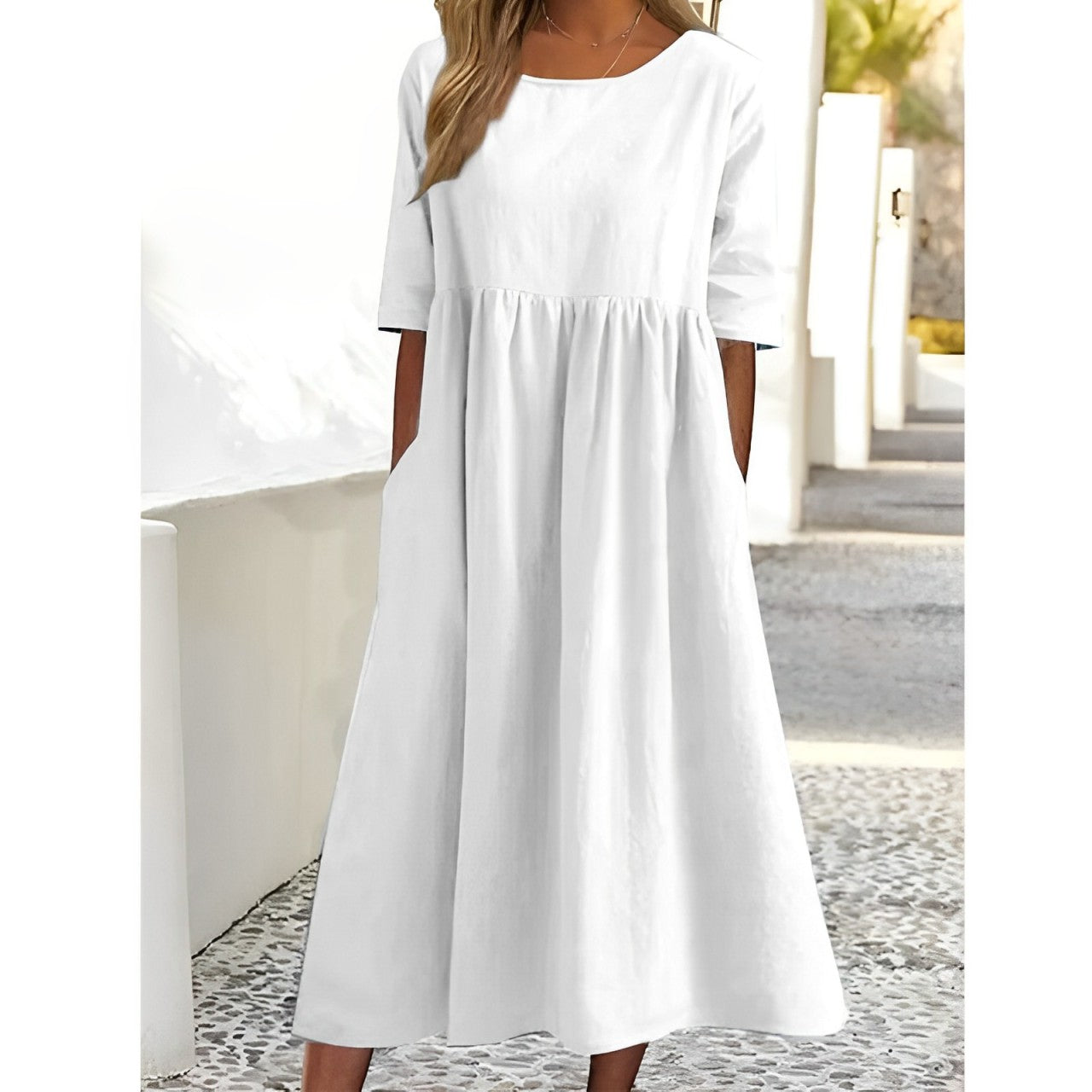 Damen Kleid – Luftiges Midi-Design mit femininer Leichtigkeit