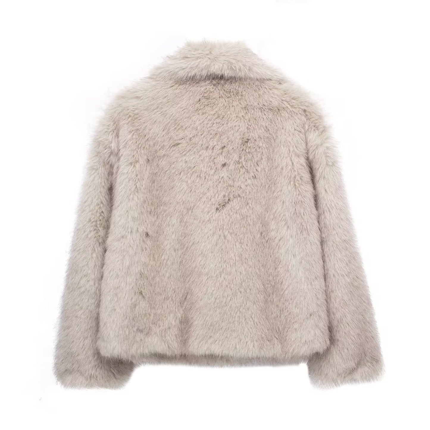 Damen Kunstpelzjacke – Luxuriöser Faux-Fur Mantel für Herbst und Winter6