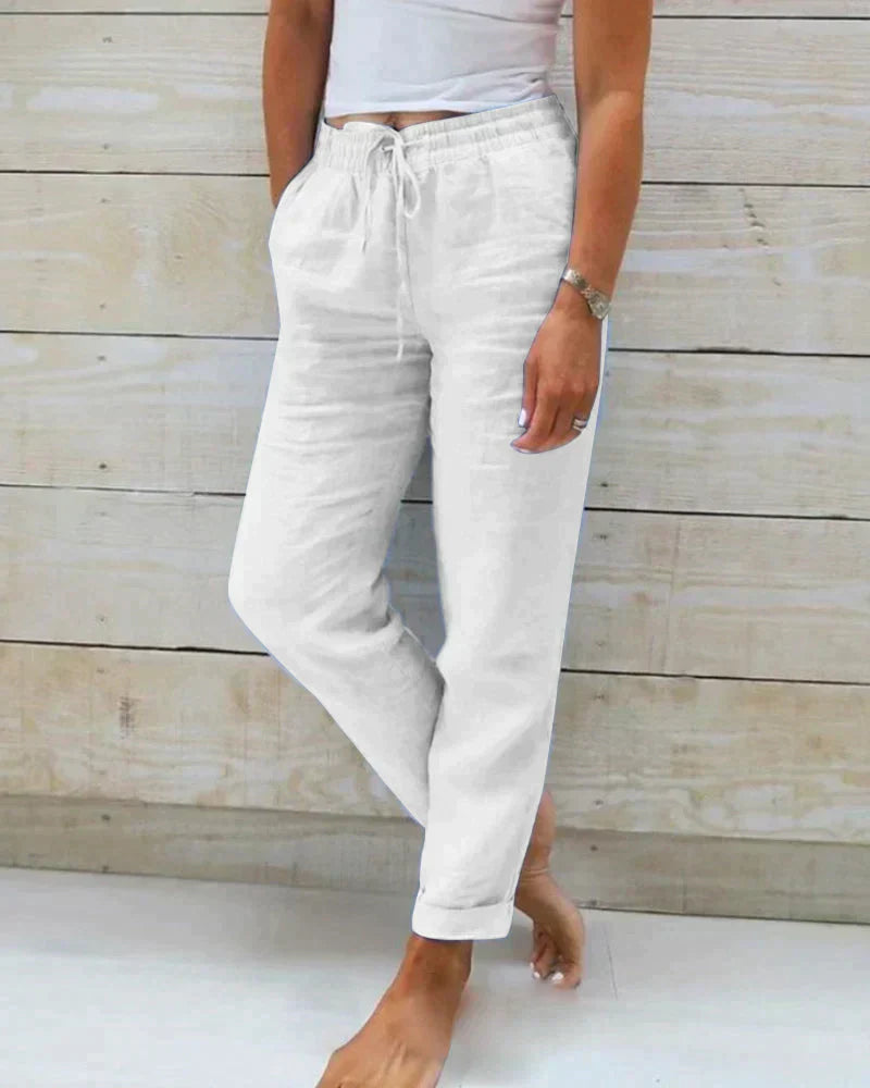 Damen Leinenhose – Stilvoll und bequem für warme Tage