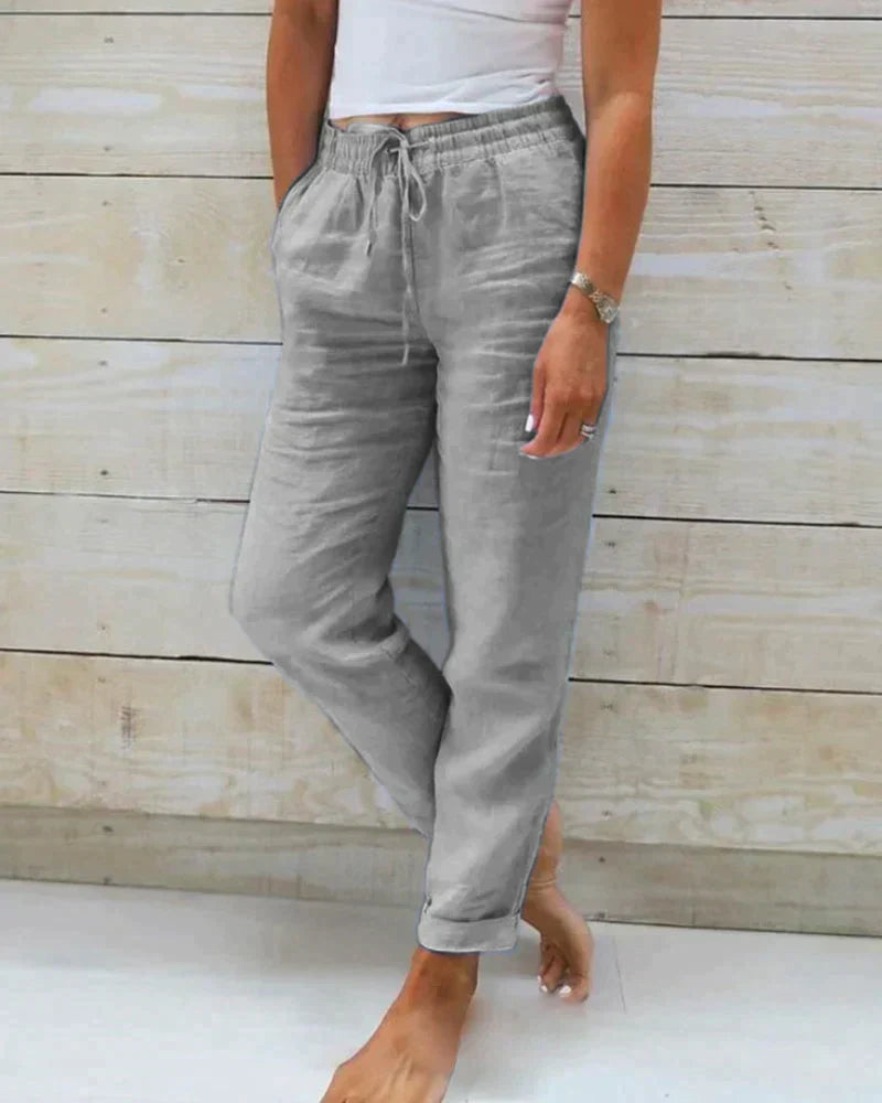 Damen Leinenhose – Stilvoll und bequem für warme Tage