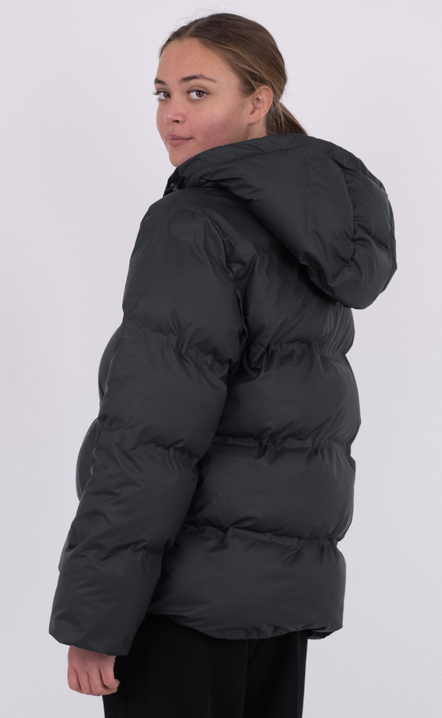 Damen Oversize Steppjacke – Warme Winterjacke mit Kapuze