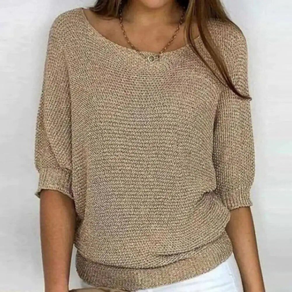 Damen Pullover – Sommerleichtes Design mit entspanntem Look
