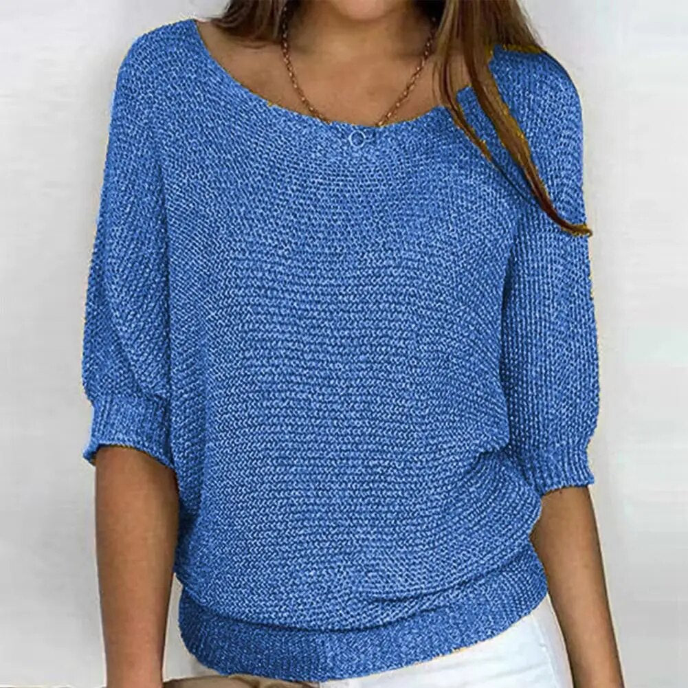 Damen Pullover – Sommerleichtes Design mit entspanntem Look