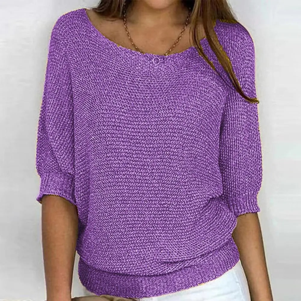 Damen Pullover – Sommerleichtes Design mit entspanntem Look