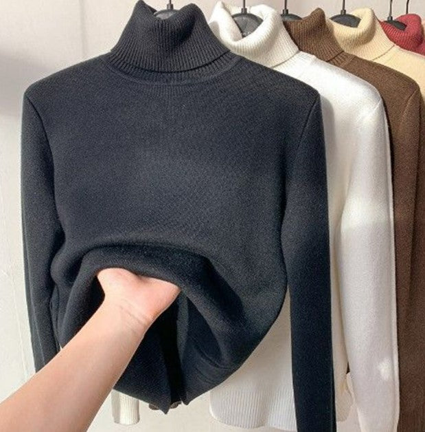 Damen Rollkragenpullover mit Fleece-Futter – Warm und Elegant3