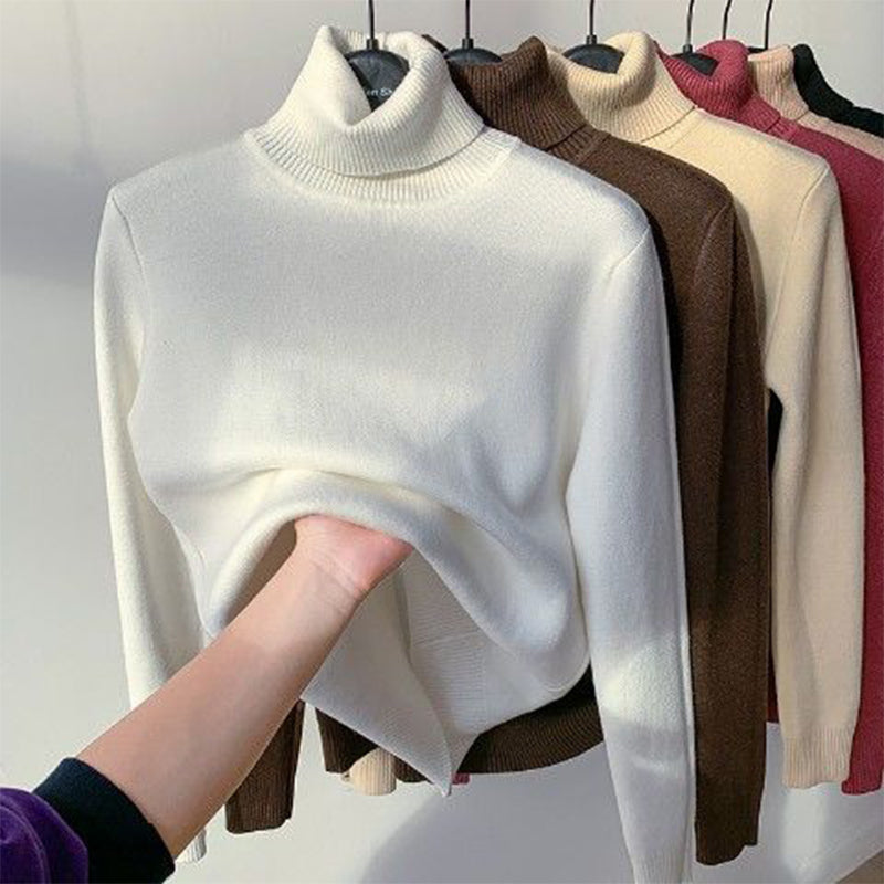 Damen Rollkragenpullover mit Fleece-Futter – Warm und Elegant4