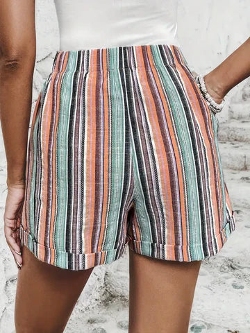 Damen Shorts Mit Streifen - Kurze Hosen