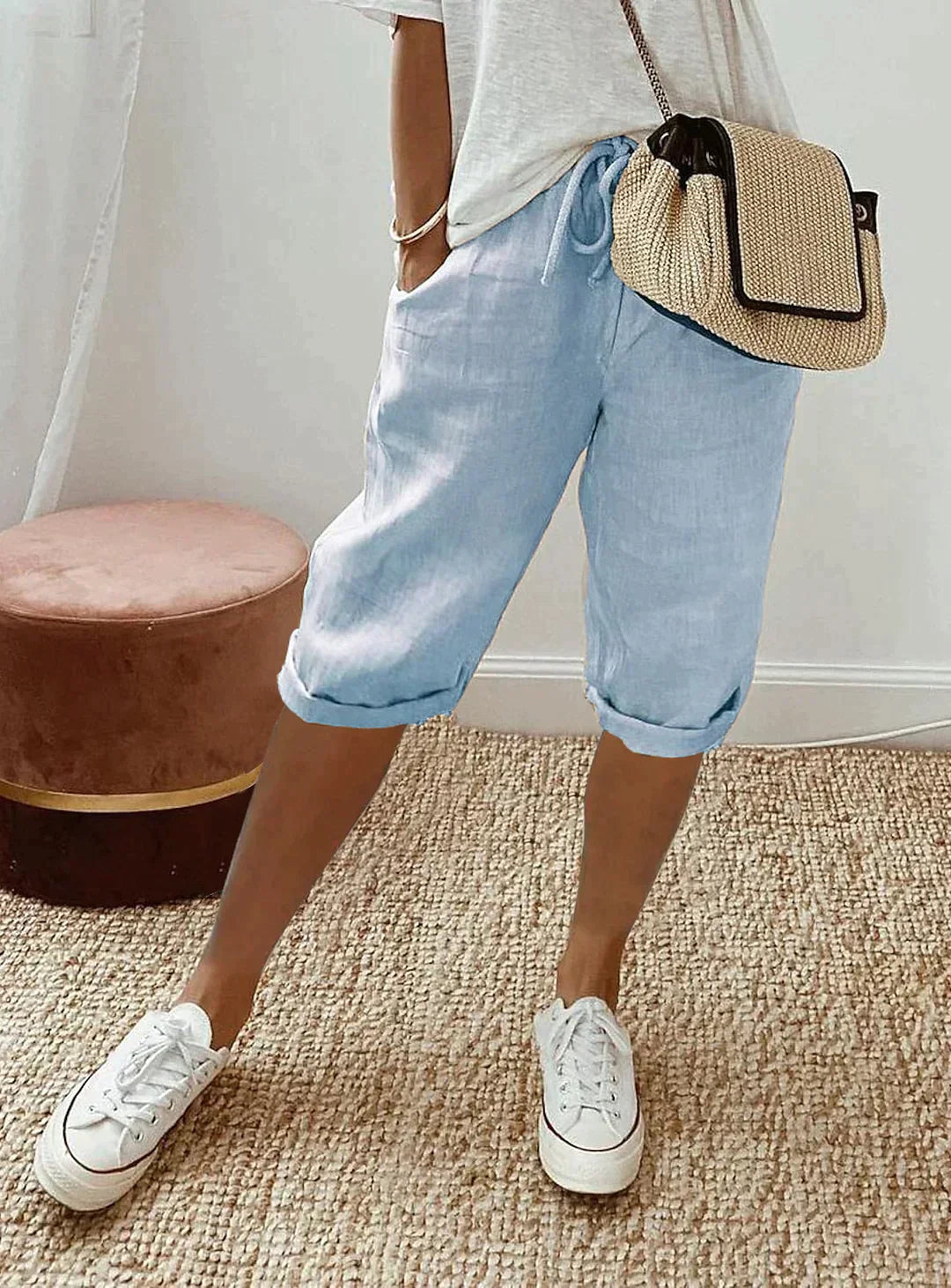 Damen Shorts mit verstellbarem Bund – Komfort und Stil