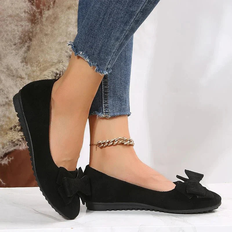 Damen Slip-On Schuhe mit Schleife