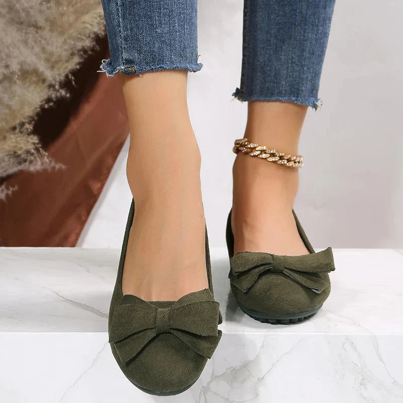 Damen Slip-On Schuhe mit Schleife