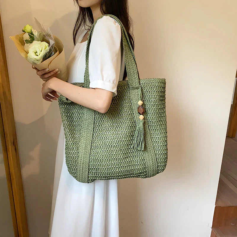Damen Strandtasche – Geräumiger Begleiter mit sommerlichem Flair