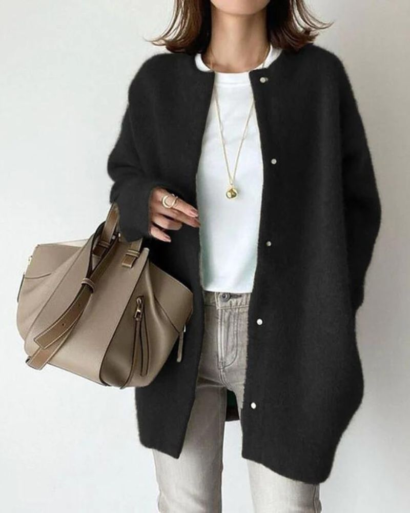 Damen-Strickjacke mit Knöpfen – Gemütliche und vielseitige Schicht für jeden Tag5