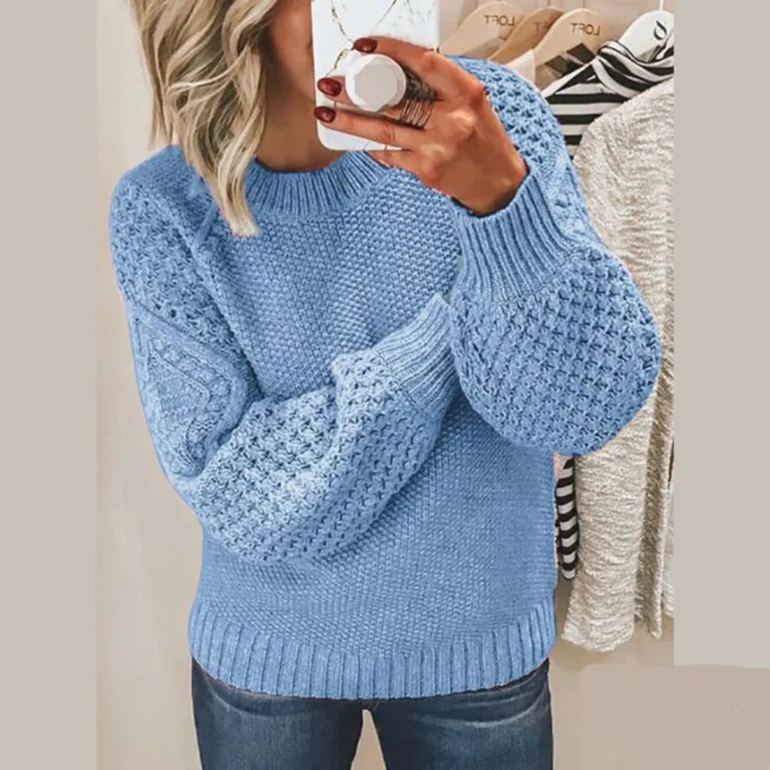 Damen-Strickpullover mit Zopfmuster – Gemütlich und stilvoll für Herbst und Winter3