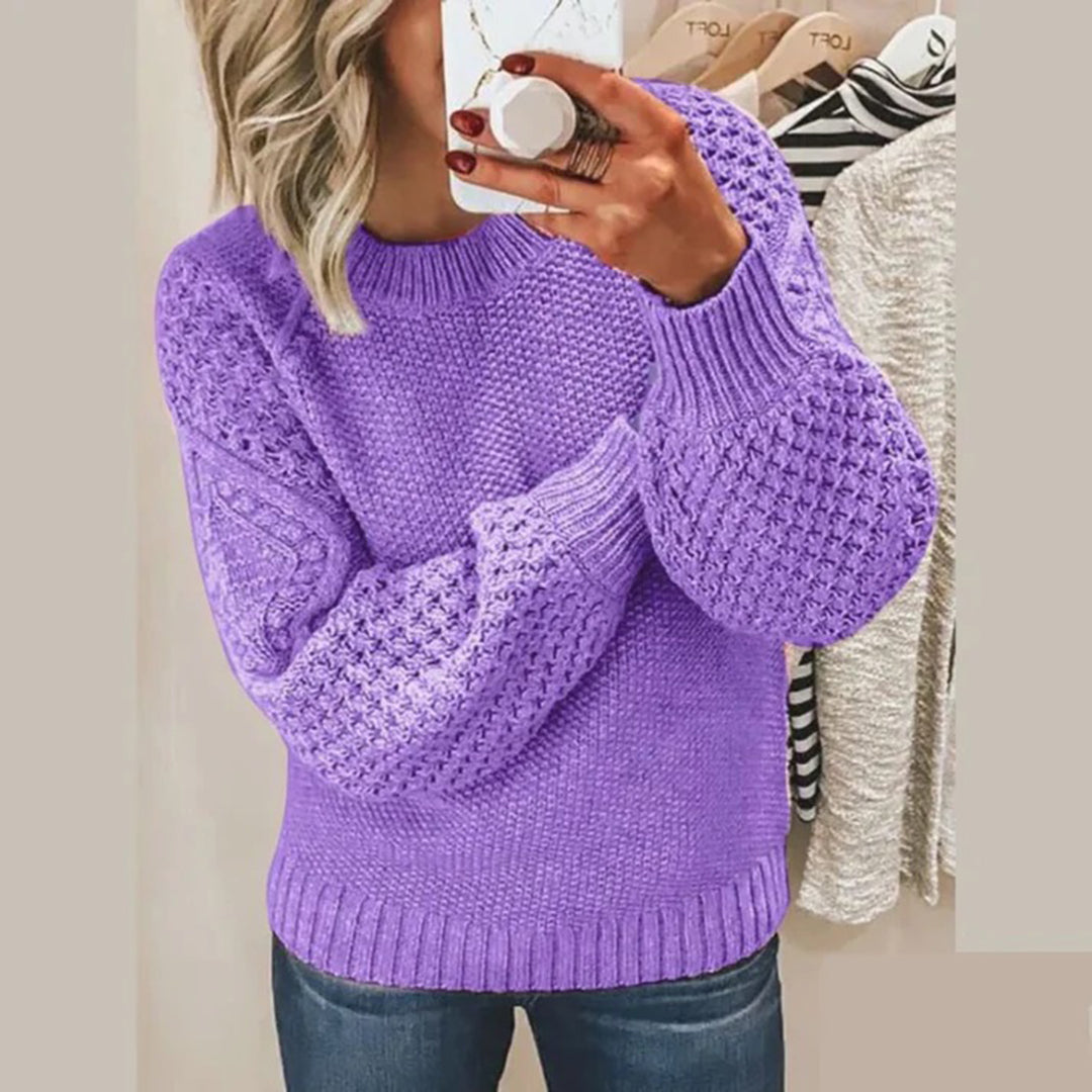 Damen-Strickpullover mit Zopfmuster – Gemütlich und stilvoll für Herbst und Winter4