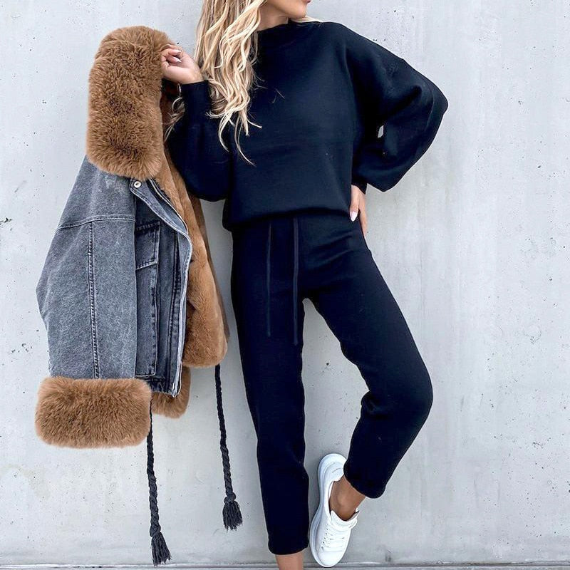 Damen Zweiteiliges Set – Bequemer & Stilvoller Look